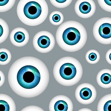 human eye seamless pattern,vector illustration, fictional artworkのイラスト素材