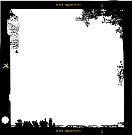 medium frormat empty photo frame,with free copy space,vector illustrationのイラスト素材