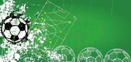 Football or soccer design template,free copy space, vectorのイラスト素材