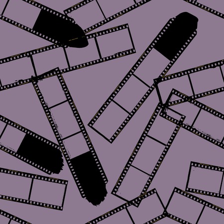 seamless film stripes background, vector illustrationのイラスト素材