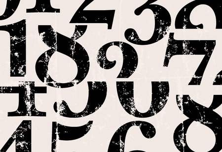 abstract numbers background,vector illustrationのイラスト素材