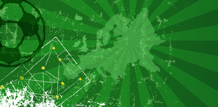 Soccer design template championship russia 2018,free copy space, vectorのイラスト素材