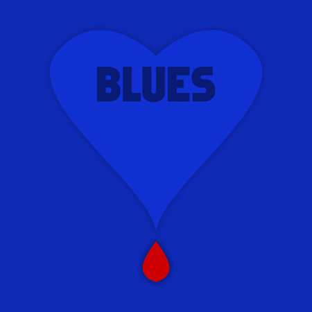 Lovesickness,broken heart and lost love symbol,vector illustrationのイラスト素材