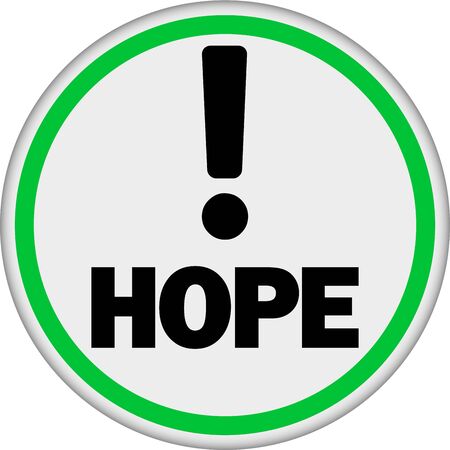 Hope, aspiration sign or symbol, covid-19, corona virus, vectorのイラスト素材