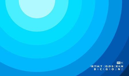 Abstract blue circle overlaps cover design of minimal background.のイラスト素材