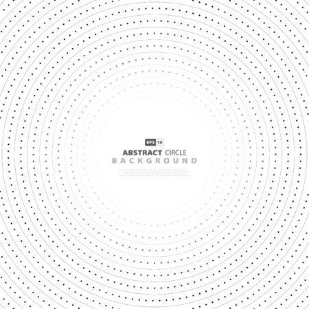 Abstract circle pattern of modern technology decoration background.のイラスト素材
