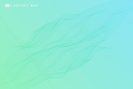 Abstract colorful minimal particle background.のイラスト素材