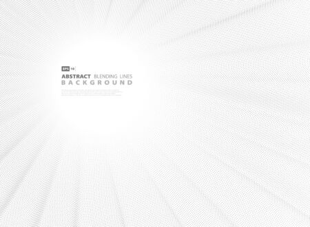 Abstract black blending dot line cover decoration for artwork.のイラスト素材