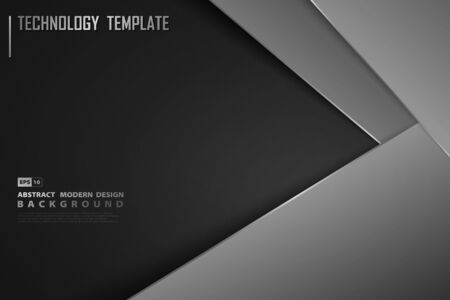 Abstract modern gradient black template design of decoration background.のイラスト素材