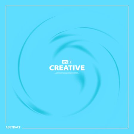 Abstract blue swirl wavy pattern design of minimal cover background.のイラスト素材