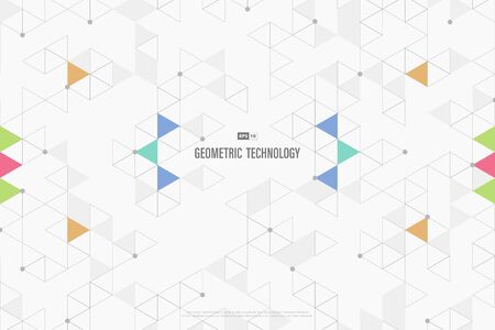 Abstract technology triangles decorative of business minimal design.のイラスト素材