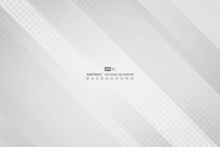 Abstract gradient gray with round halftone decoration background.のイラスト素材