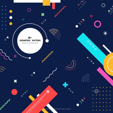 Abstract colorful of geometric pattern as elements design background.のイラスト素材