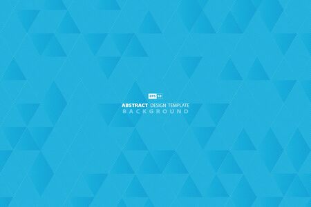Abstract blue sky line tech pattern triangle business design background.のイラスト素材