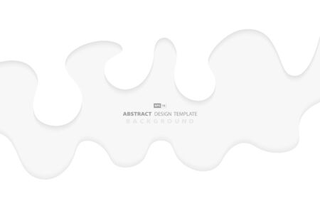 Abstract white wavy pattern design background.のイラスト素材