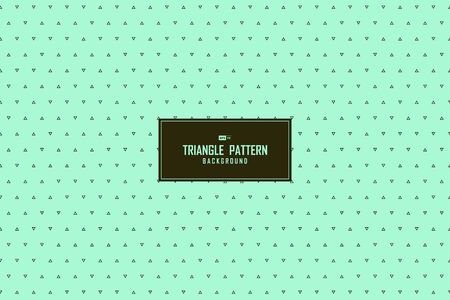 Abstract minimal artwork of triangle pattern decorative design background.