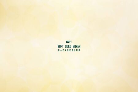 Abstract soft golden bokeh with glitters design decorative artwork background.のイラスト素材