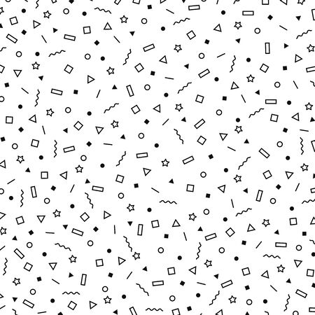 Abstract simple black element of geometric pattern design background.のイラスト素材