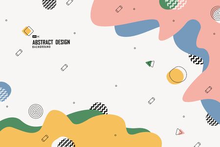 Abstract pattern of minimal design artwork background.のイラスト素材