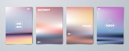 Abstract color template design of modern design background print page.のイラスト素材