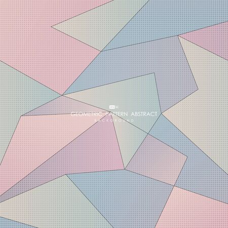 Abstract gradient pastel color of polygon style geometric decoration background.のイラスト素材