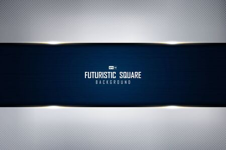 Abstract silver template with gradient grunge blue texture background technology design.のイラスト素材