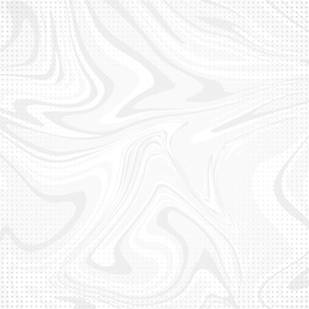 Abstract white and gray water color marble with halftone decoration background.のイラスト素材
