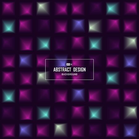 Abstract science color of square futuristic color pattern design background.のイラスト素材