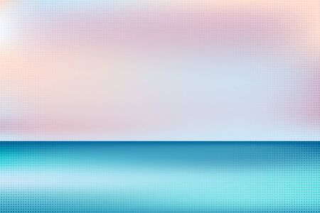 Abstract gradient of color summer beach design with halftone decoration background.のイラスト素材