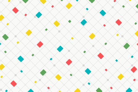 Abstract square pattern of colorful tech design artwork background. Use for ad, poster, artwork, template design, print. illustration vector eps10のイラスト素材
