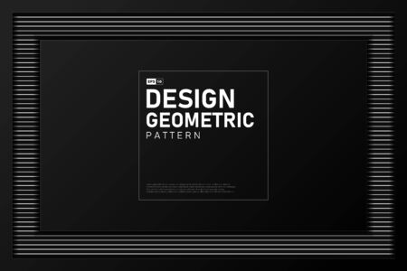 Abstract design artwork of black geometric template artwork background. Use for ad, poster, artwork, template design. illustration vectorのイラスト素材