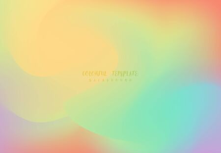 Abstract colorful gradient design template of summer style template background. Use for advertise, ad, poster, template design, print. illustration vector eps10のイラスト素材