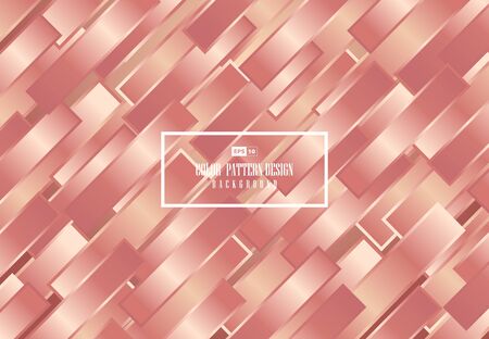 Abstract gradient rose gold color metallic sheep pattern design background. Use for ad, poster, artwork, template design, print. illustration vector eps10のイラスト素材