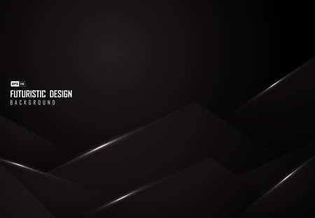 Abstract wide blue technology design of rectangle pattern and halftone artwork background. Use for ad, poster, template design, print. illustration vectorのイラスト素材