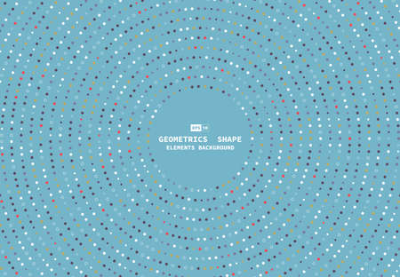 Abstract dot fancy colorful pastel line pattern artwork background. Use for ad, poster, artwork, template design, print. illustration vectorのイラスト素材