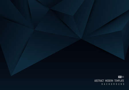 Abstract gradient blue polygon pattern design of technology background. Use for ad, poster, artwork, template design, print. illustration vector eps10のイラスト素材