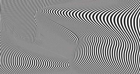 Abstract black and white line pattern template design mesh artwork background. Use for ad, poster, artwork, print. illustration vector eps10のイラスト素材