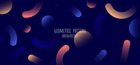 Abstract geometric design element of colorful artwork pattern template. Minimal style of decorative background. illustration vectorのイラスト素材