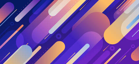 Abstract geometric pattern design with colorful design template. Overlapping with multi designed and contrast combination background. illustration vectorのイラスト素材
