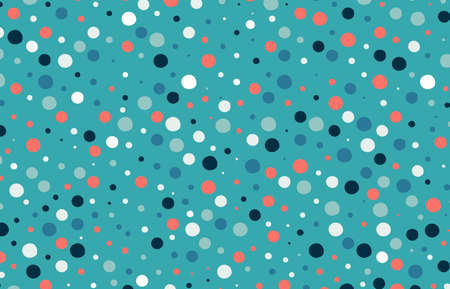 Abstract colorful doodle dots drawing pattern design of living coral sea style template. Use for poster, template design, artwork, background. illustration vectorのイラスト素材