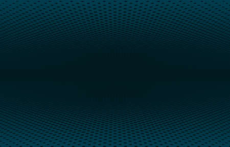 Abstract dark blue halftone circle perspective design artwork template. Center design for overlap artwork template background. illustration vectorのイラスト素材
