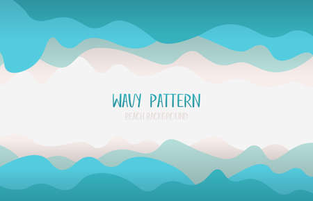 Abstract wavy pattern design minimal gradient template. Overlapping style of copy space of text backgrond. illustration vectorのイラスト素材