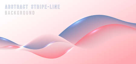 Abstract fluid colorful mesh stripe lines pattern decorative. Overlapping design for artwork copy space of text background. Illustration vectorのイラスト素材