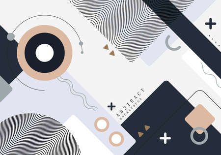 Abstract minimal geometric pattern design decorative artwork style. Well organized object for usage...