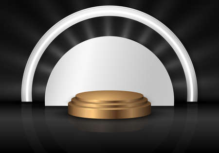 Abstract luxury template design of gold and silver template artwork. Decorative design overlapping style background. Illustration vectorのイラスト素材