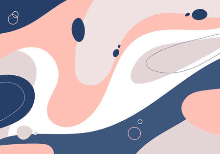 Abstract organic gradient decorative color of minimal design template. Overlapping style artwork modern background. Vectorのイラスト素材