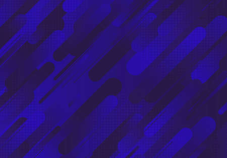 Abstract vivid lines tech pattern of purple technology style. Overlapping style artwork with dots halftone background. Vectorのイラスト素材