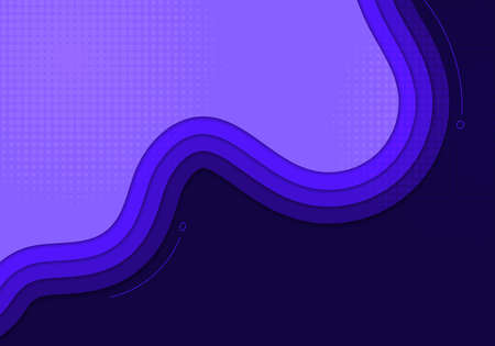Abstract purple template blue design decorative style. Overlapping template design with halftone background. Vectorのイラスト素材