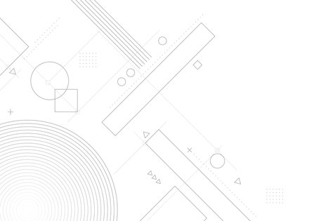 Abstract gray lines pattern of geometric artwork design decorative style. Overlapping with simple artwork background. Vectorのイラスト素材