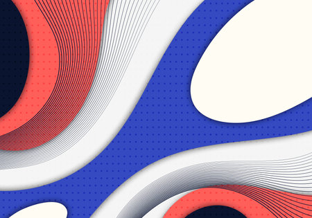 Abstract colorful doodle template design decorative artwork with colors style. Overlapping with circle dots pattern decorative artwork background. Illustratorのイラスト素材